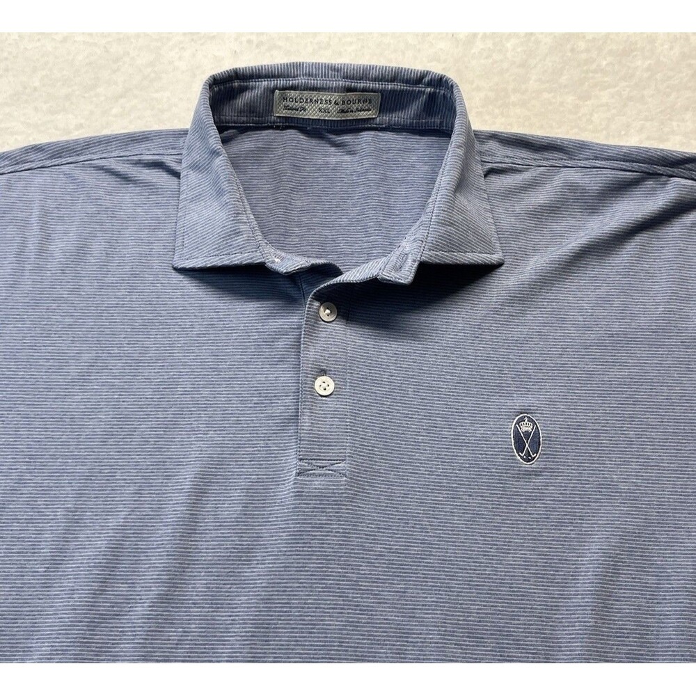Holderness & Bourne Polo Mens XXL Stripe Holland Shirt Providence Country Club